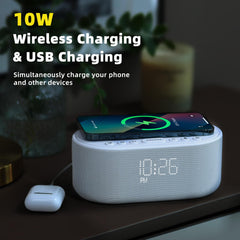 Odokee sound machine alarm clock display dimming control for eye comfort