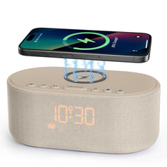 Odokee sound machine alarm clock front view, ideal for a calm bedtime routine.