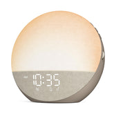 Odokee Sunrise Alarm Clock front view with easy-access controls for a gentle morning routine.