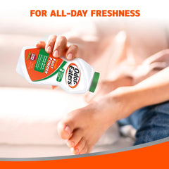 Odor-Eaters foot powder between toes usage for freshness