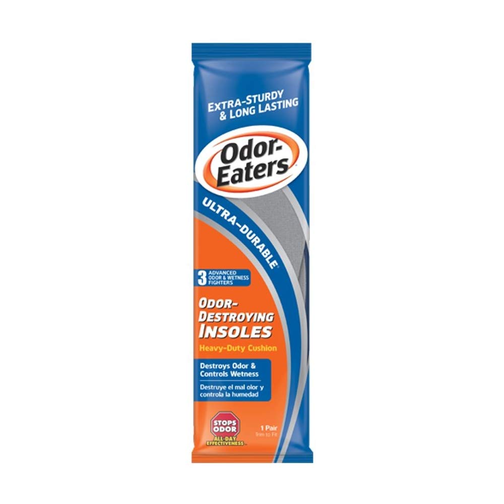 Odor-Eaters Ultra-Durable Insoles provide all-day cushioning and odor control for rugged work and everyday wear.