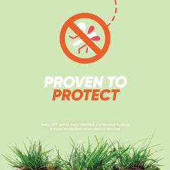 Applied to arm using OFF! Botanicals insect repellent.