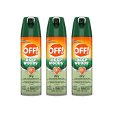 OFF! Deep Woods Dry 4 oz bottle in a pack of 3 provides outdoor protection.