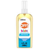OFF! Kids insect repellent spray bottle ready for family protection.