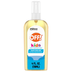 OFF! Kids insect repellent spray bottle ready for family protection.