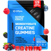OFFPTE Creatine Gummies bottle shown for convenient on-the-go energy