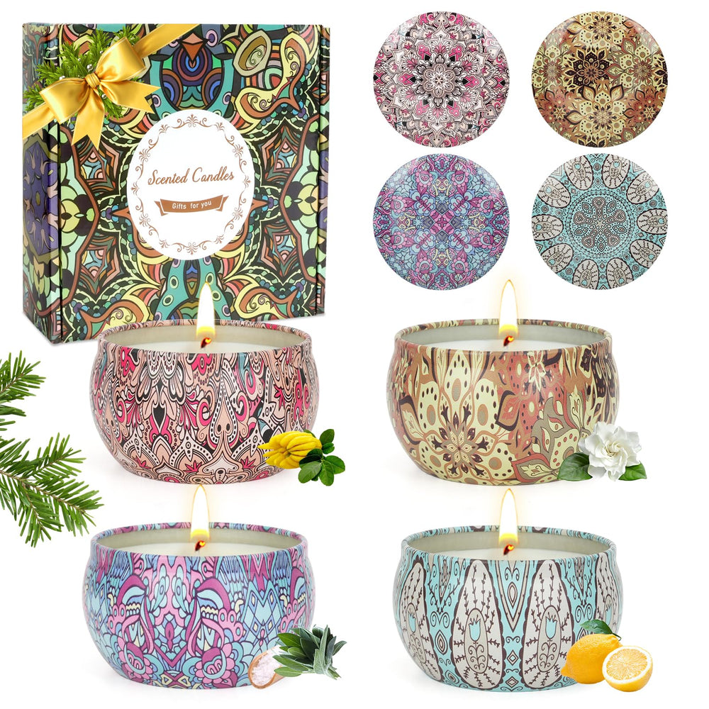 OFUN scented candles gift set Bergamot for cozy evenings and stress relief