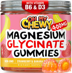 OH MY CHEWY magnesium gummies bottle front for easy family wellness routine