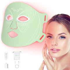 Oiameen Red Light Mask with full-face coverage for at-home sessions