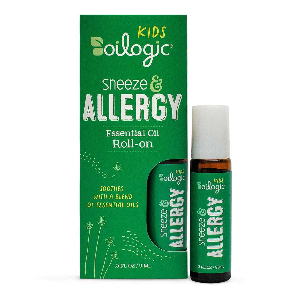 Oilogic Kids Sneeze and Allergy roll-on bottle for gentle on the go relief