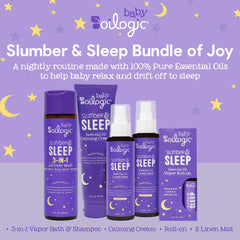 Oilogic Calming Cream jar shown for soothing baby moisture