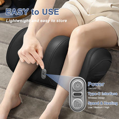 Oioll deep tissue massage rollers kneading arches and soles.