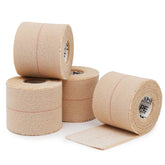 OK TAPE elastic bandage rolls beige four-pack for versatile compression during activities.
