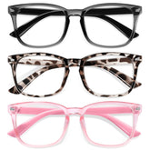 Okany kids blue light glasses grey-black close-up showing lightweight frame and anti-reflective lens.