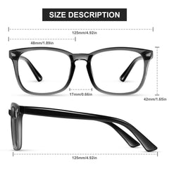 Okany kids blue light glasses leopard style worn by a child.