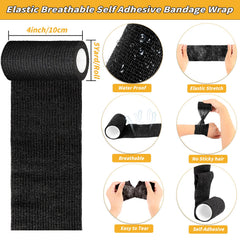 Oleitodh easy-tear self-adherent wrap without scissors