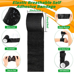 Oleitodh easy-tear self-adherent wrap simplifies quick applications without scissors.