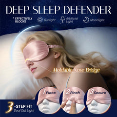 OLESILK travel luxury bag with sleep mask and accessories.