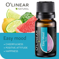 O'Linear essential oils set for air purifier compatibility in a pleasant space.
