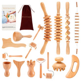 Ollixtec 16-in-1 maderoterapia toolkit tools for full-body massage and relaxation.