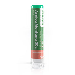 OLLOÏS Arnica 30C pellets in a tube for bruises and muscle soreness.
