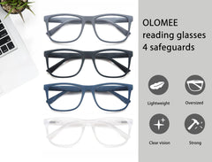OLOMEE accurate magnification lenses for reading small print clearly.