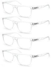 OLOMEE four-pack large mens reading glasses with oversized lenses