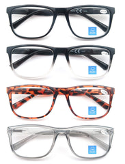 OLOMEE men's large square readers side view for big heads