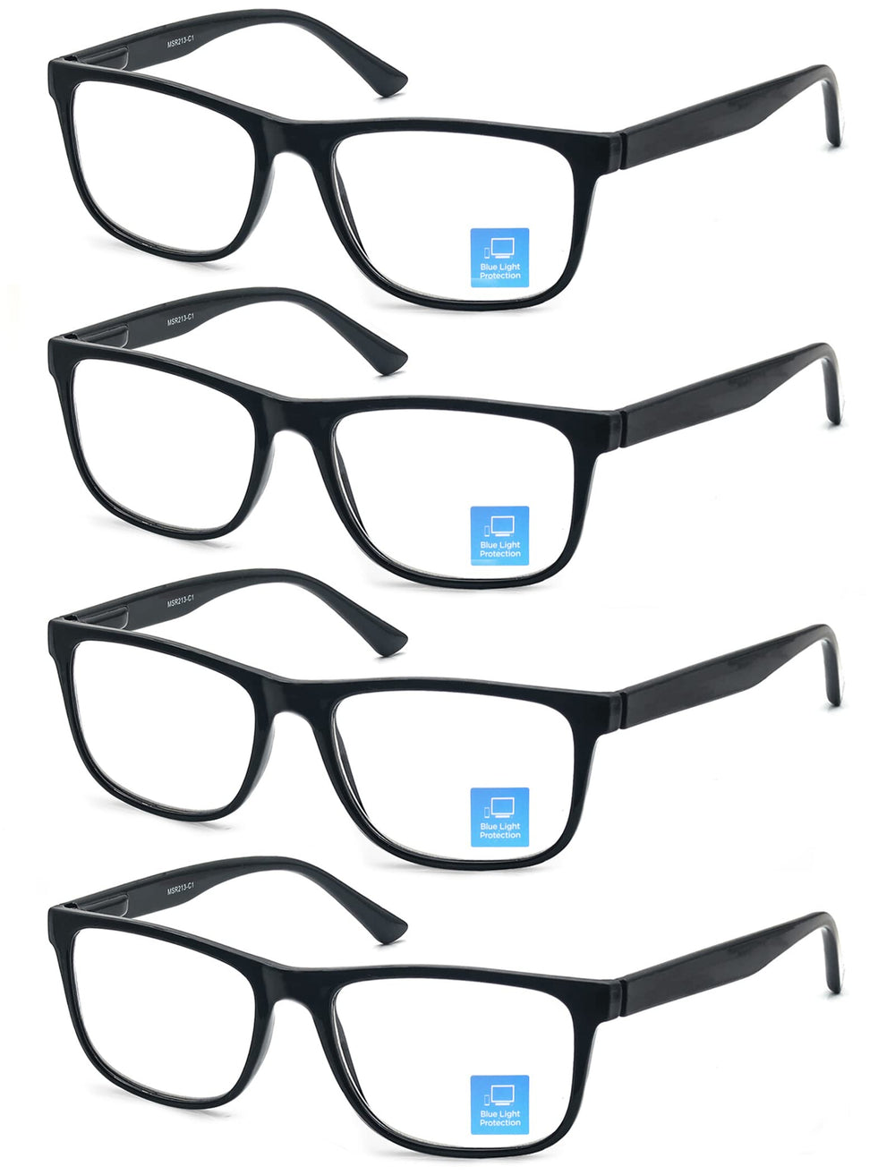 OLOMEE blue light blocking glasses for men with square front for daily comfort.