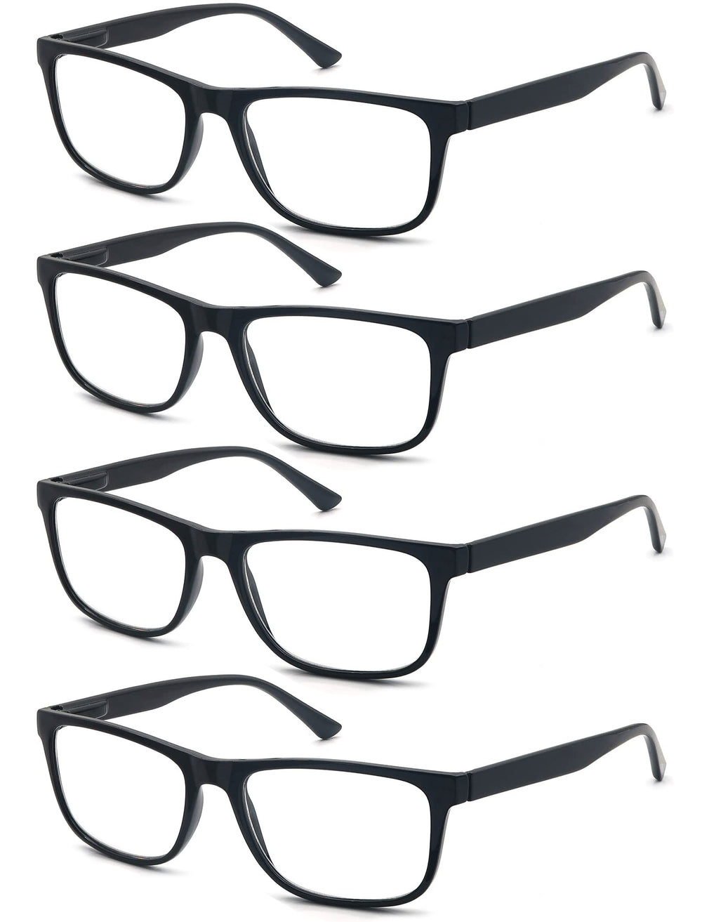 OLOMEE oversized-square black frame glasses for comfortable reading
