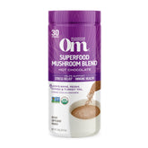 OM Mushroom Hot Chocolate cup steaming, cozy ritual for focus and calm.