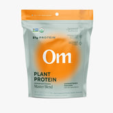 OM Mushrooms Master Blend packaging with organic seal and ingredient list for trust