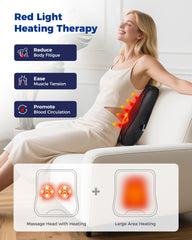 Control panel shows settings for speed and direction on the OMASSA massager