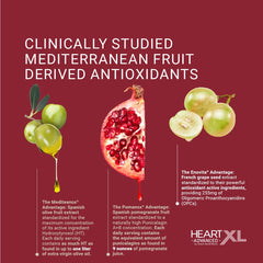 OmegaXL HeartXL Advanced capsules close-up highlighting the Mediterranean formula