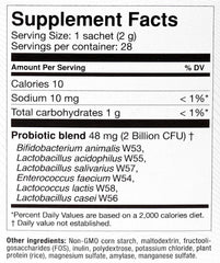 OMNi BiOTiC Balance dissolving in water to activate probiotics before use