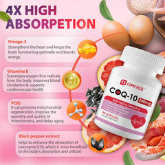 Omega-3 DHA/EPA blend with CoQ10 for brain and heart health