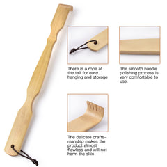Omszte bamboo back scratcher is lightweight and portable for travel or office use.