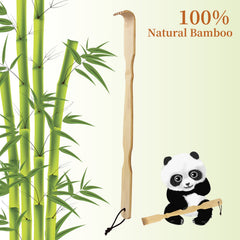 Omszte scratcher has a smooth bamboo finish for comfortable skin glide.