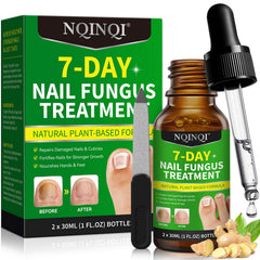 OMZOK 7 Days Nail Fungus Treatment bottle shown for at-home use and care.