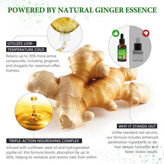 OMZOK nail strengthening oil application demonstrates quick massaging for better absorption.