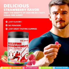 Close-up of gummy texture emphasizing anti-melt design for travel.
