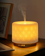 Onaboviva ceramic diffuser with coral-inspired cover adds calm ambience to any room.