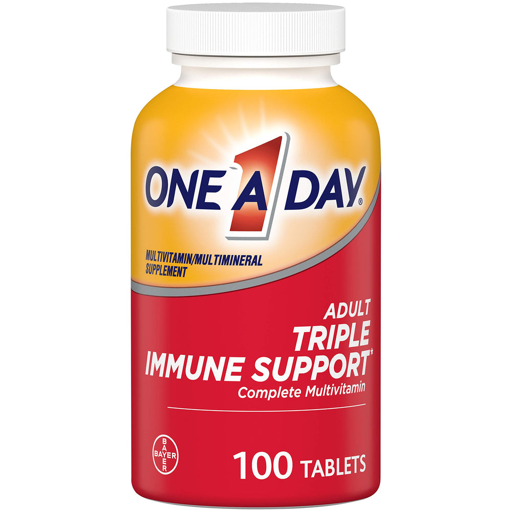 One A Day Triple Immune Support bottle front view for daily immune health