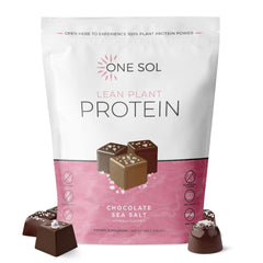 One Sol Lean Protein bottle shows vegan, low-carb formula for active days.