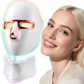 ONLUKY red light therapy mask for the face with warm, gentle glow for home use.