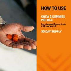 ONNIT Alpha Brain Neuro Gummies chews close-up ideal for eye-friendly focus support.