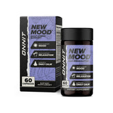 ONNIT New Mood bottle front view for daily stress support.