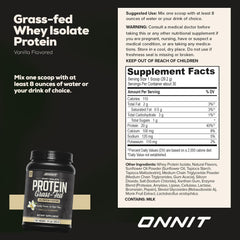 ONNIT Whey Isolate Vanilla powder being poured after workout.