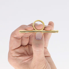 Singer using the Sing Ring during vocal exercises for day-to-day voice training.