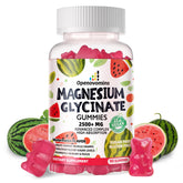 Openovomins Magnesium Glycinate Gummies bottle pour for convenient daily calm support